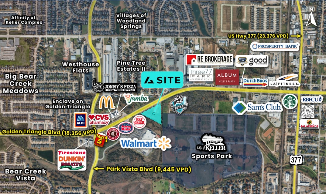 Golden Triangle Blvd. & Park Vista Blvd, Fort Worth, TX for Rent