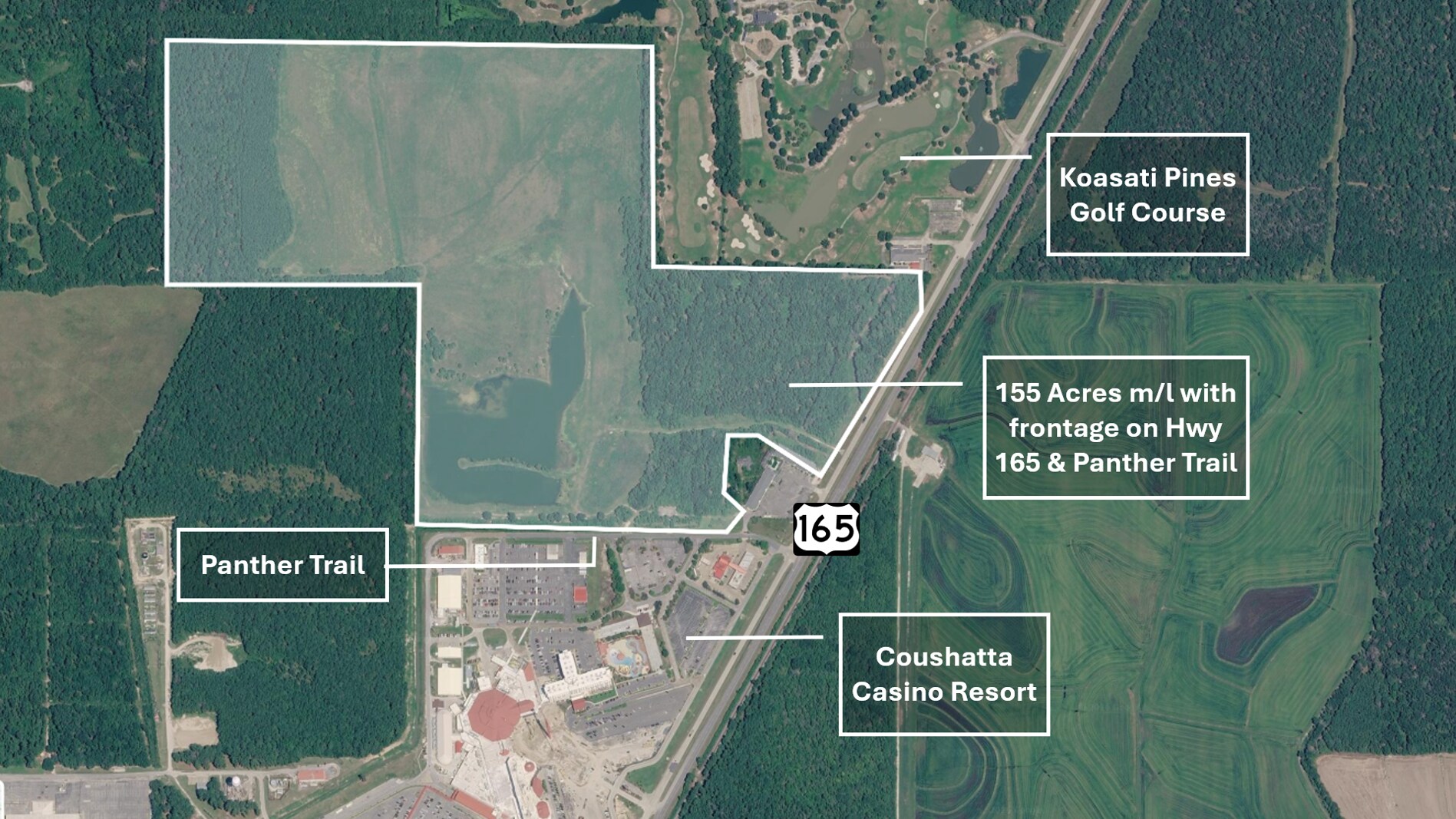 Hwy 165 Hwy @ Panther, Kinder, LA for Sale