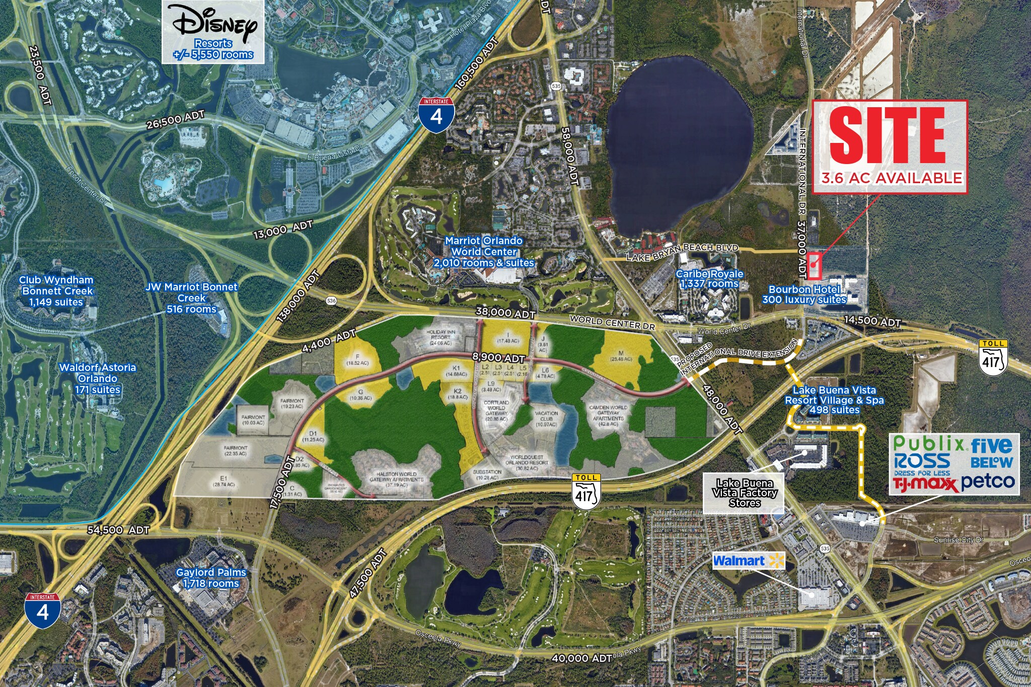 NEC International Drive & World Center Dr, Orlando, FL for Rent