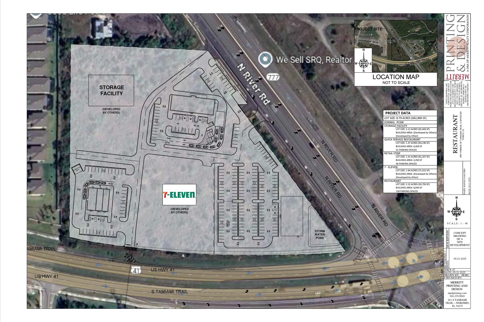 S Tamiami Trl @ North River Rd, Venice, FL for Rent