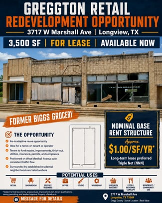 Longview, TX Retail - 3717 W Marshall Ave