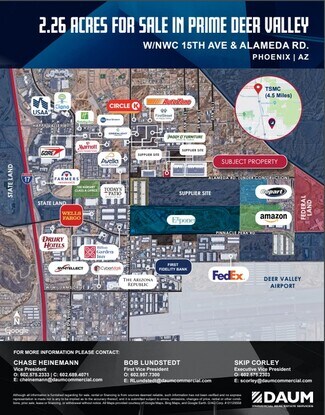 Phoenix, AZ Commercial Land - N/NWC 15th Ave & Alameda Rd Phoenix, AZ Commercial Land - N/NWC 15th Ave & Alameda Rd