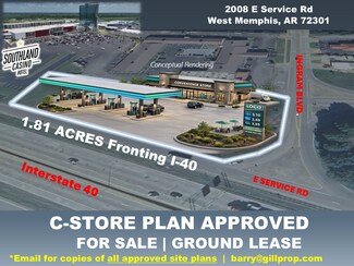 West Memphis, AR Commercial Land - 2008 E North Svc Rd