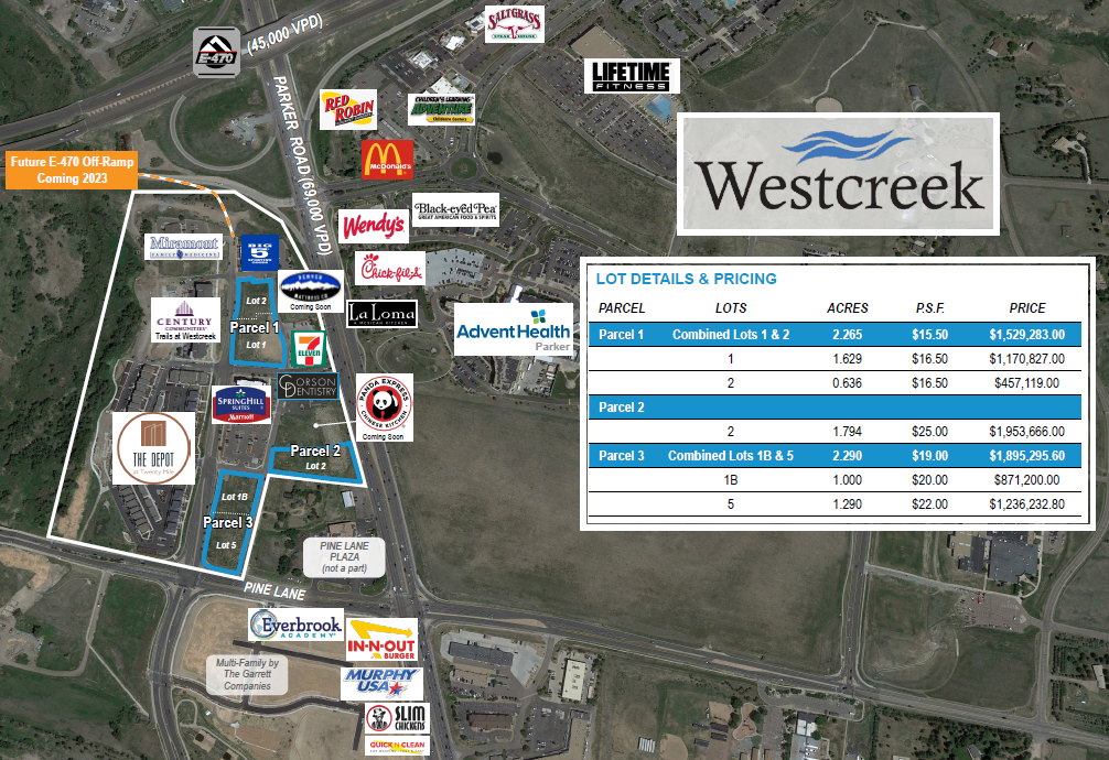 NWC E-470 & Parker Rd Rd, Parker, CO for Sale