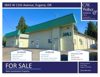 Eugene, OR Warehouse - 3843 W 11th Ave