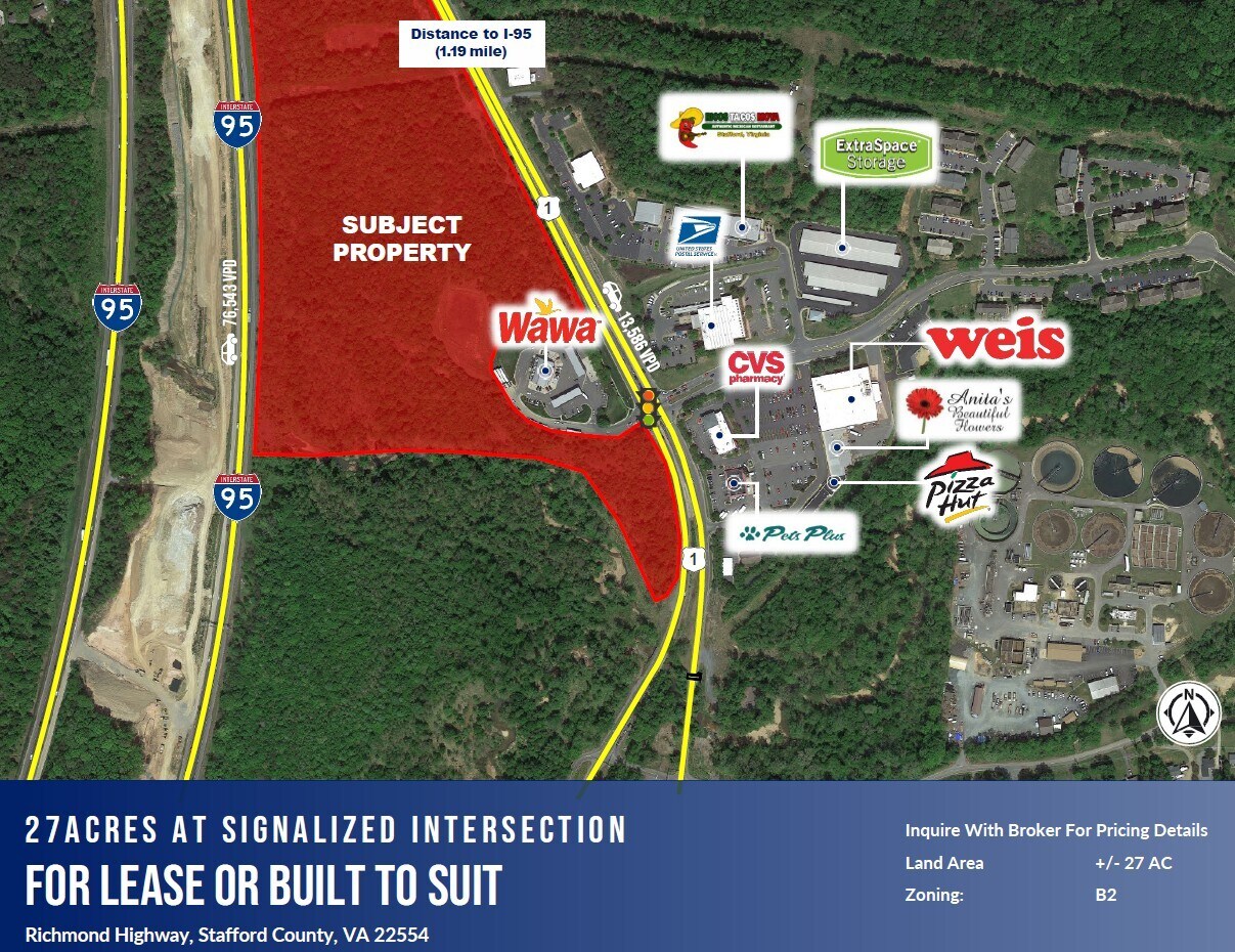 Richmond Highway, Stafford, VA for Rent