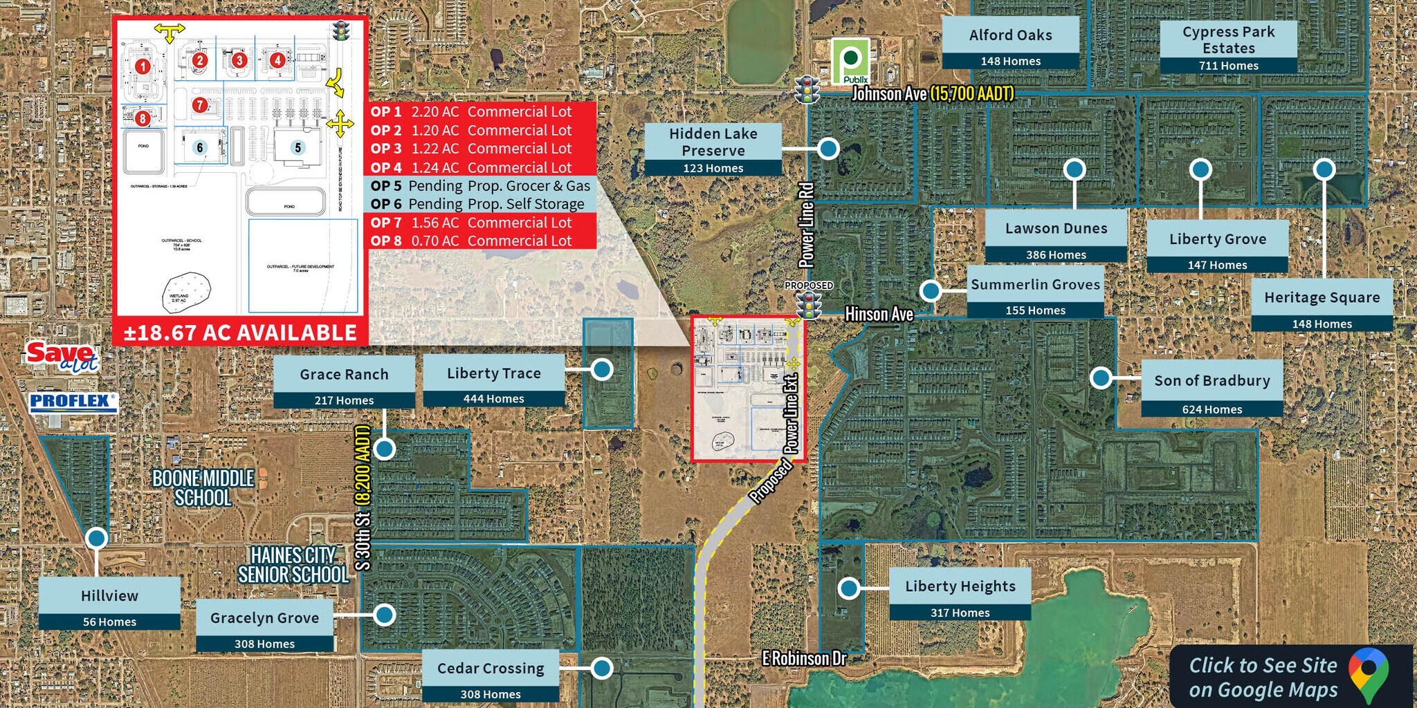 Hinson Avenue & Power Line Road, Haines City, FL for Rent