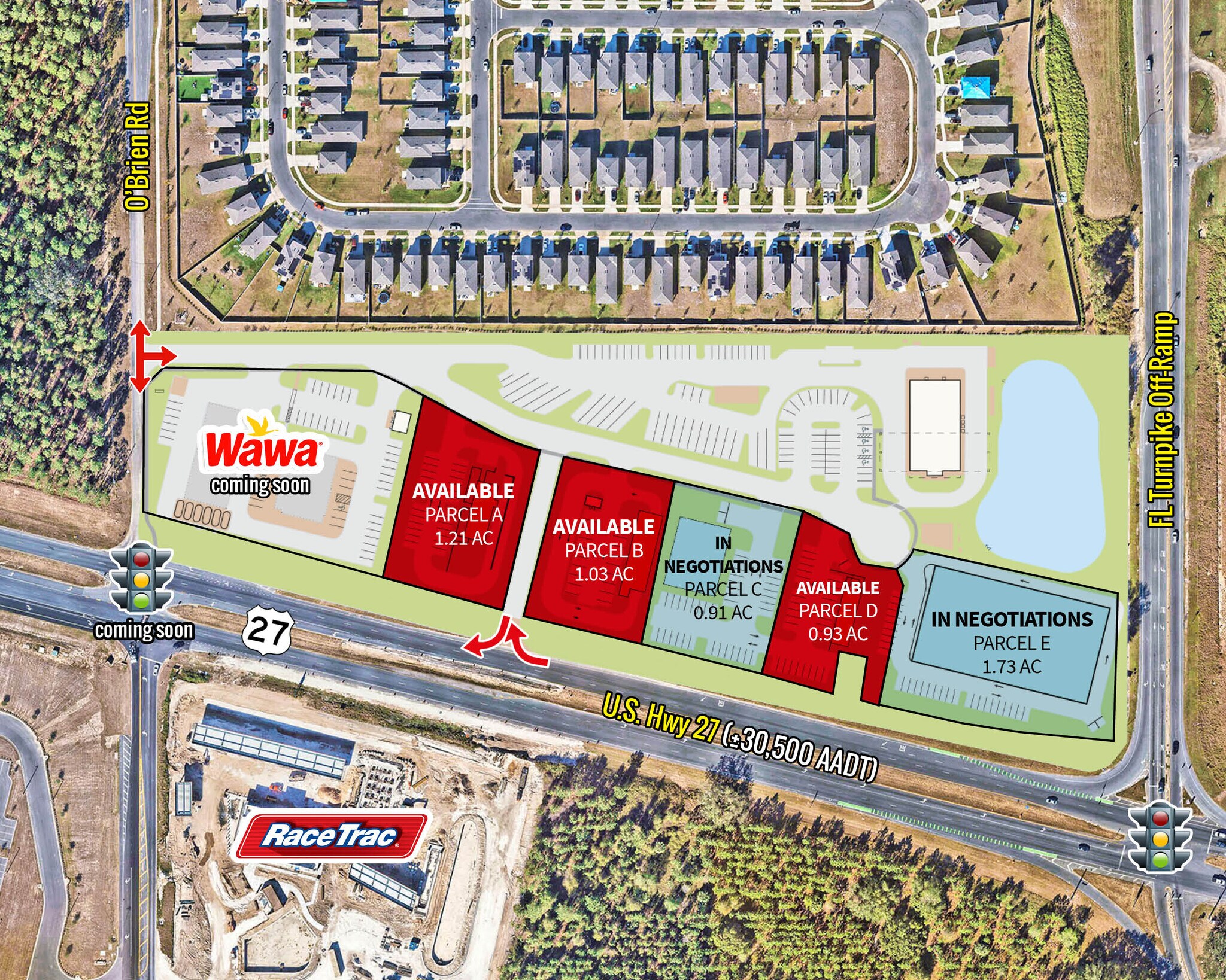 US Hwy 27 & O'Brien Road, Groveland, FL for Rent