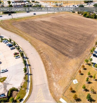 Frisco, TX Commercial Land - NWQ Lebanon & Preston Rd Rd