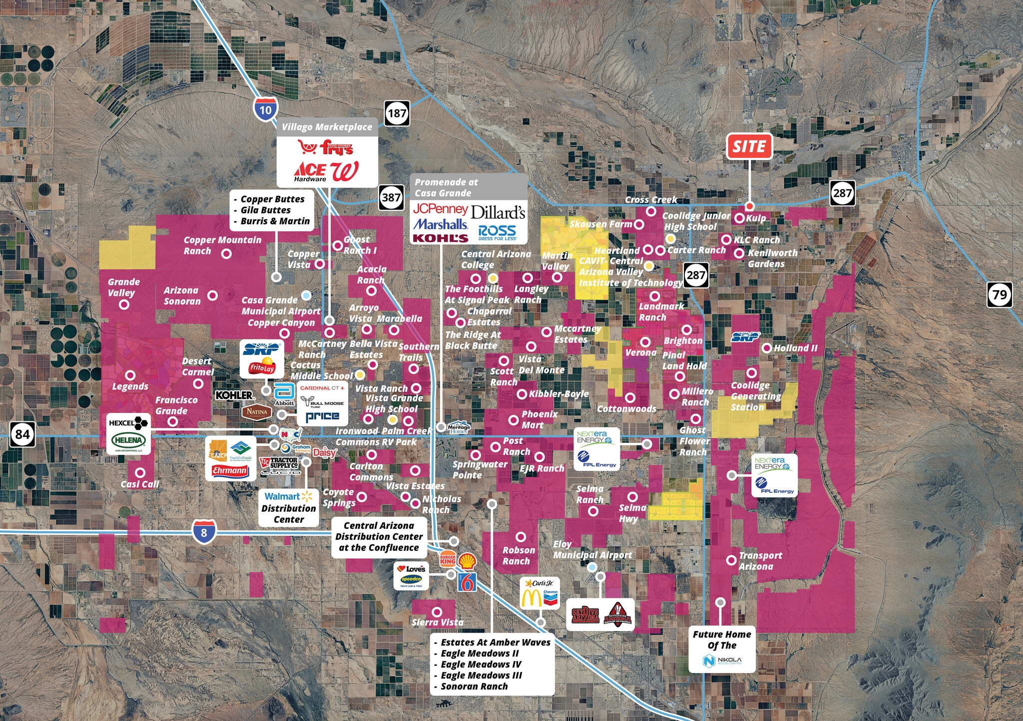SEC AZ-287 & Nafzinger Rd, Coolidge, AZ for Sale