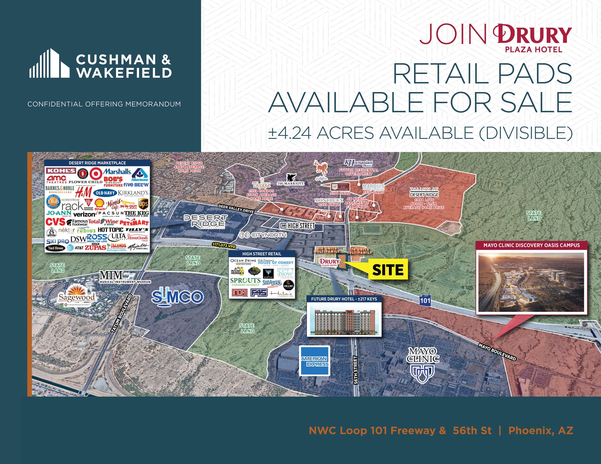 NWC 56th Street & 101 Freeway loop, Phoenix, AZ for Sale
