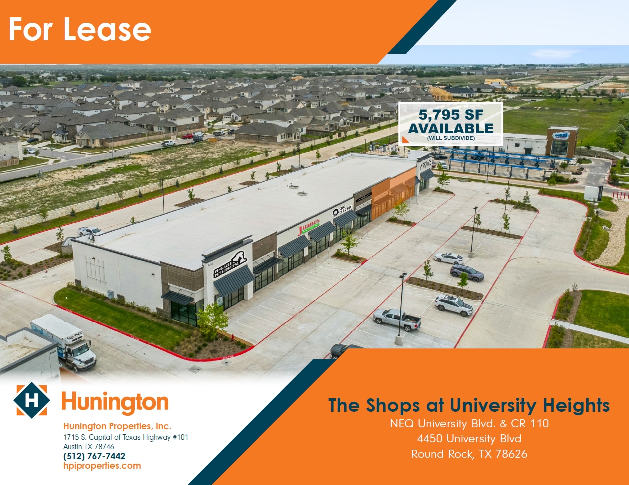 4450 University Blvd, Round Rock, TX for Rent