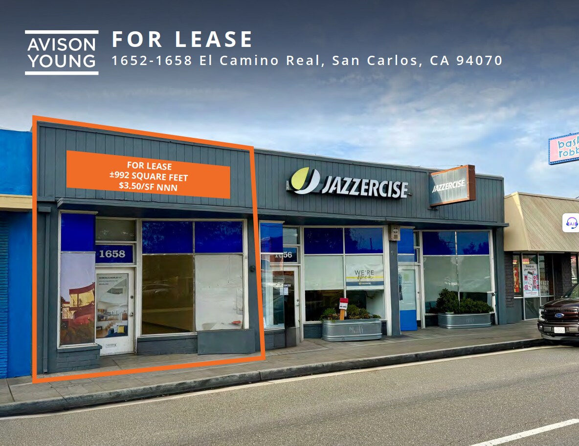 1658 El Camino Real, San Carlos, CA for Rent