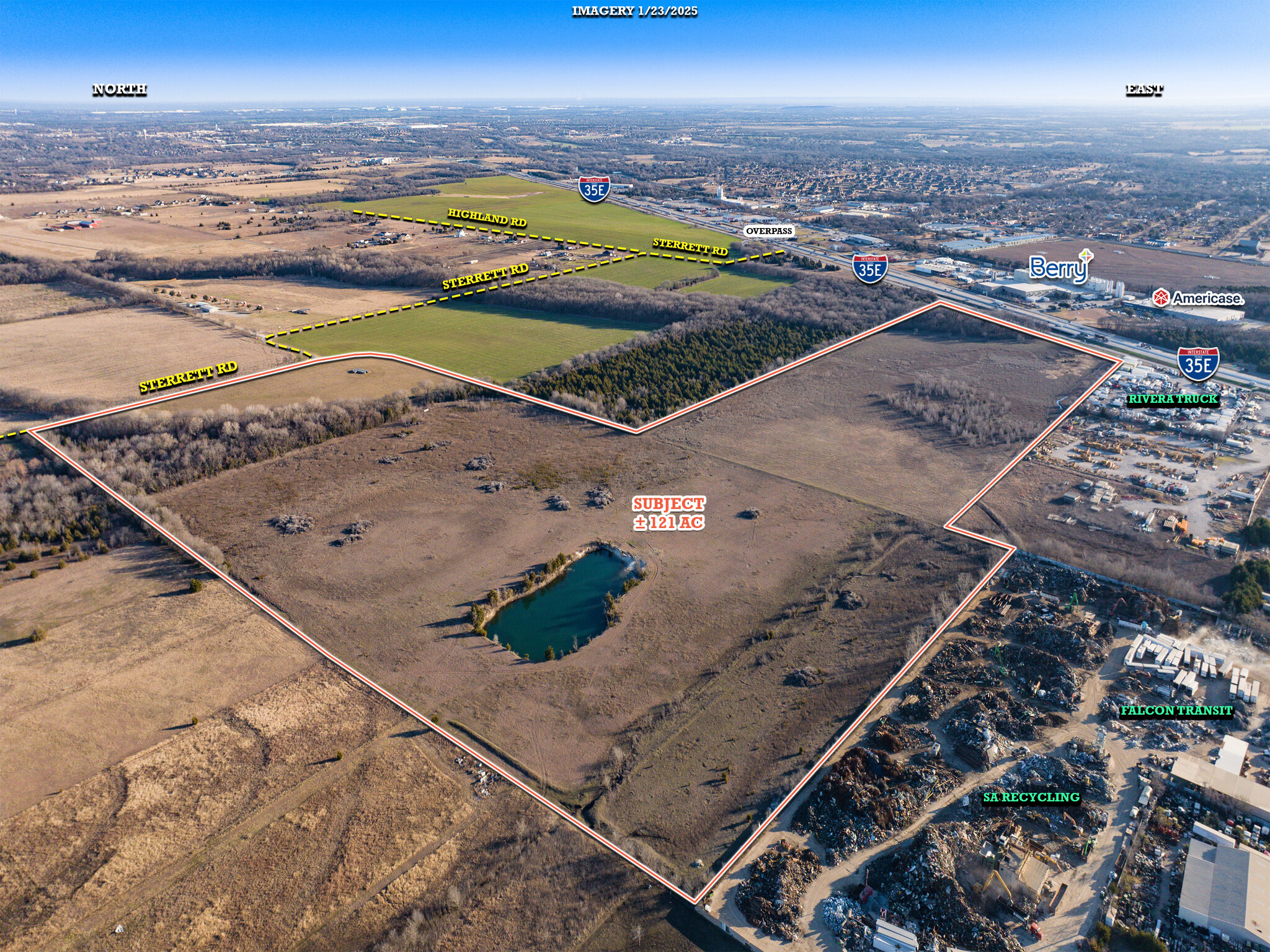 SWQ I-35 @ W Sterrett Rd, Waxahachie, TX for Sale