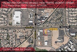 Gilbert, AZ Commercial Land - 55 E Warner Rd