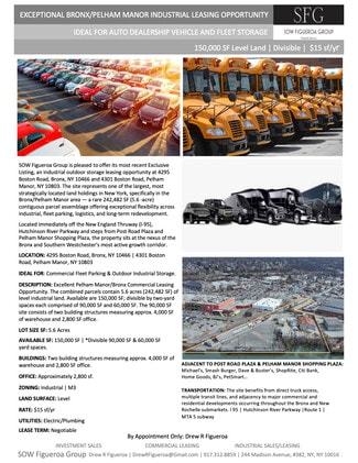 Bronx, NY Industrial Land - 4295 Boston Rd