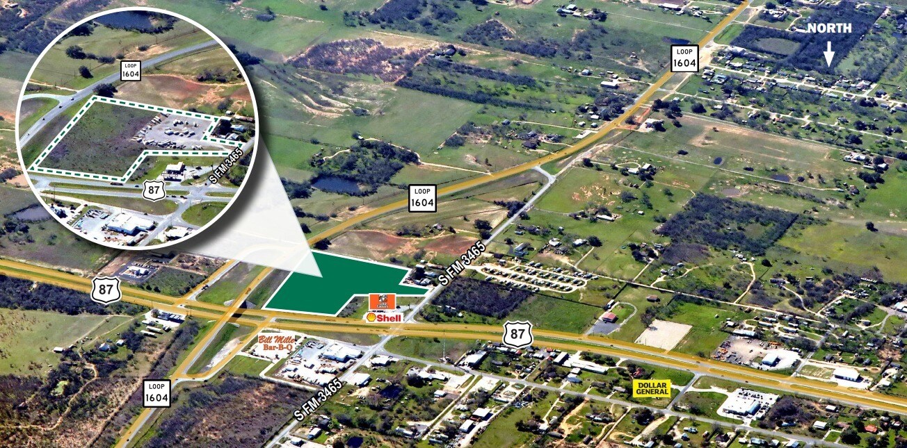 12198 US Highway 87 East At Loop 1604, Adkins, TX for Sale