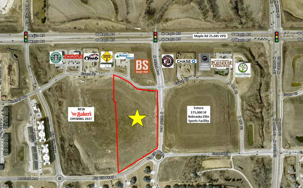 SWQ W Maple Rd & N 182nd ave, Elkhorn, NE for Sale