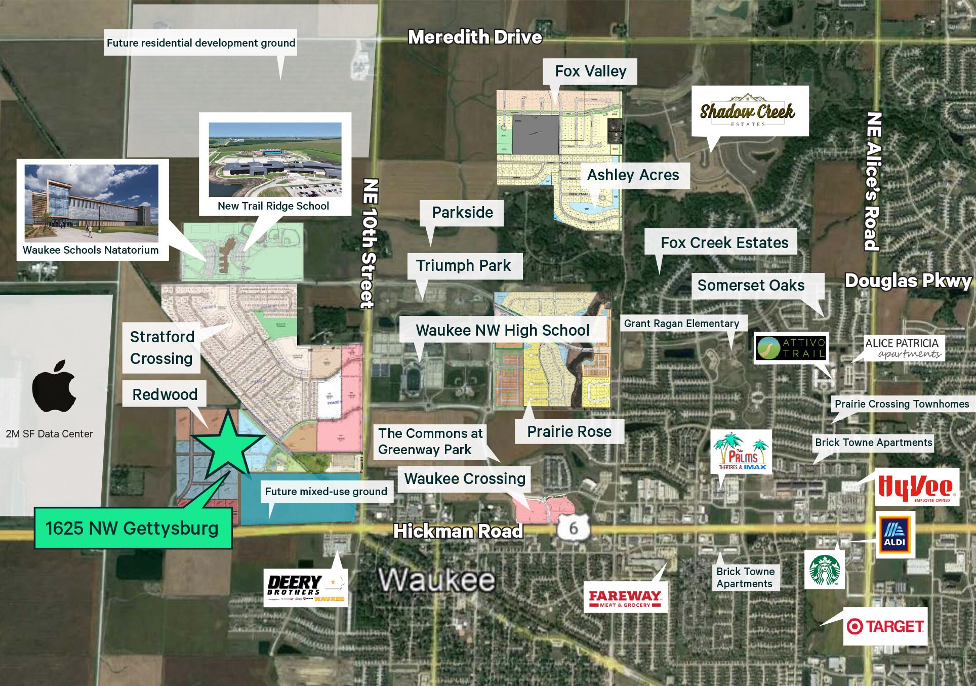 1625 NW Gettysburg Ln Waukee, IA 50263 Land Property for Sale on