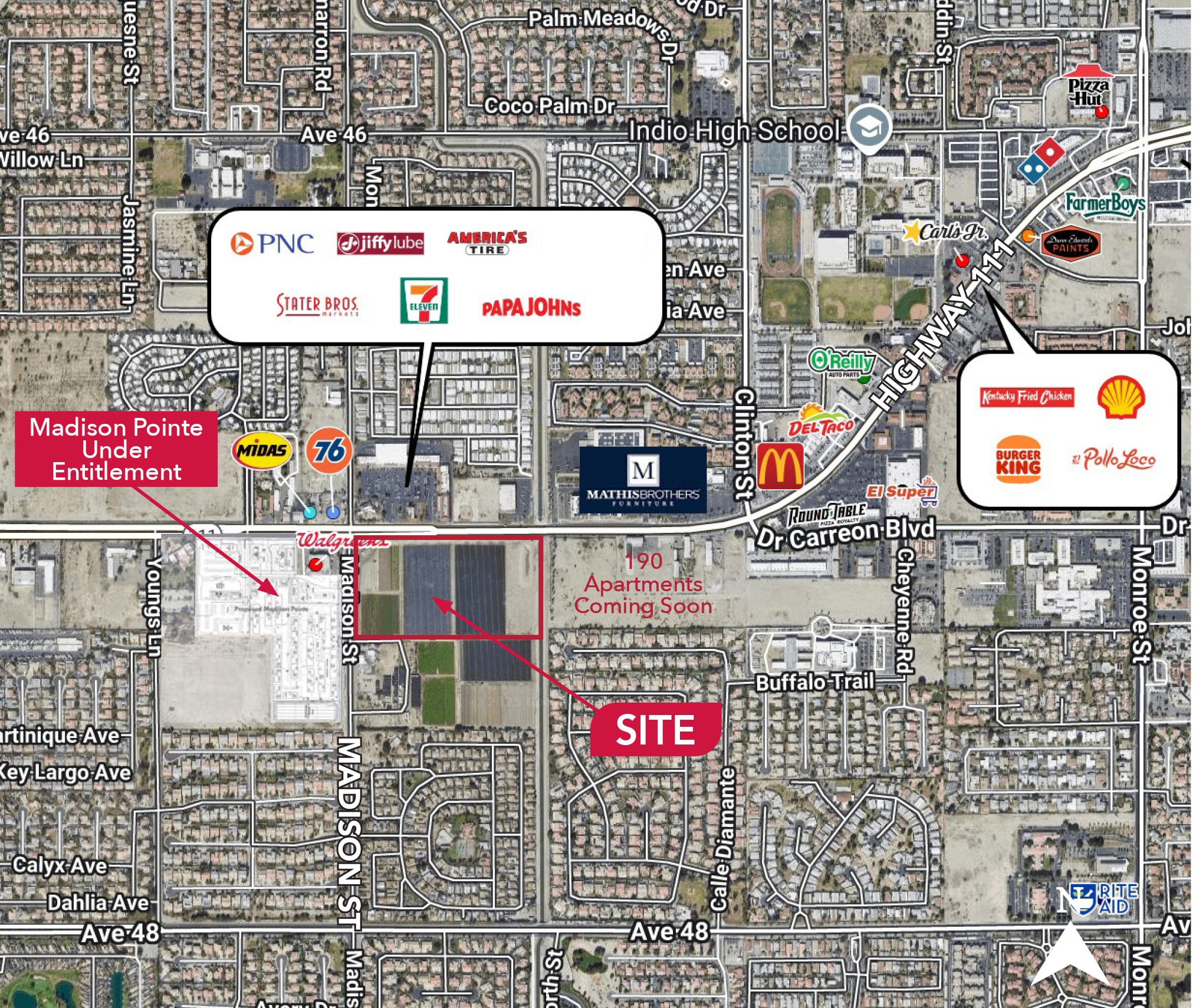 SEC Highway 111 & Madison Street, Indio, CA for Rent