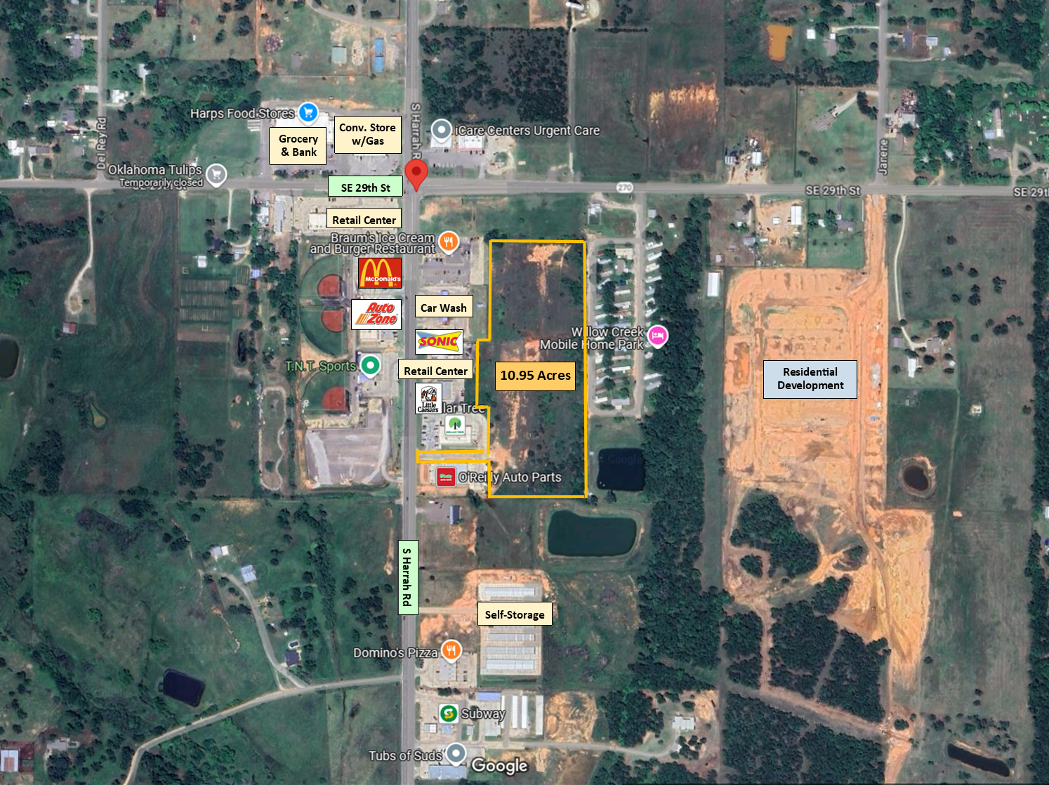 SE/c of 29th & Harrah Rd, Harrah, OK for Sale