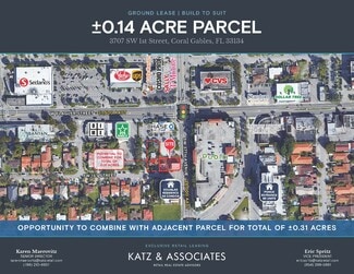 Coral Gables, FL Commercial Land - 3707 SW 1st St Coral Gables, FL Commercial Land - 3707 SW 1st St