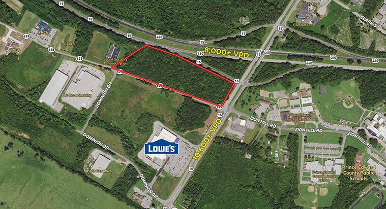 Route 15 and Commerce Rd, Farmville, VA for Sale