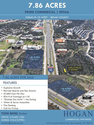 Boerne, TX Commercial Land - 25930 Interstate 10 W