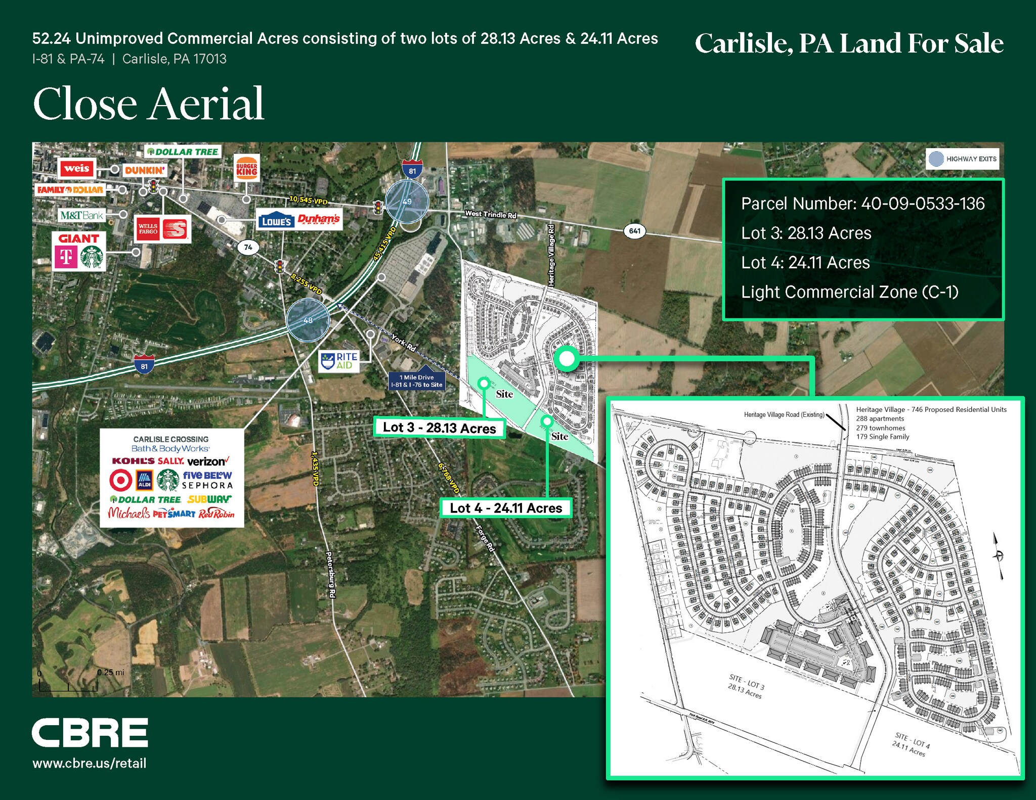 York Road @ I-81, Carlisle, PA for Sale