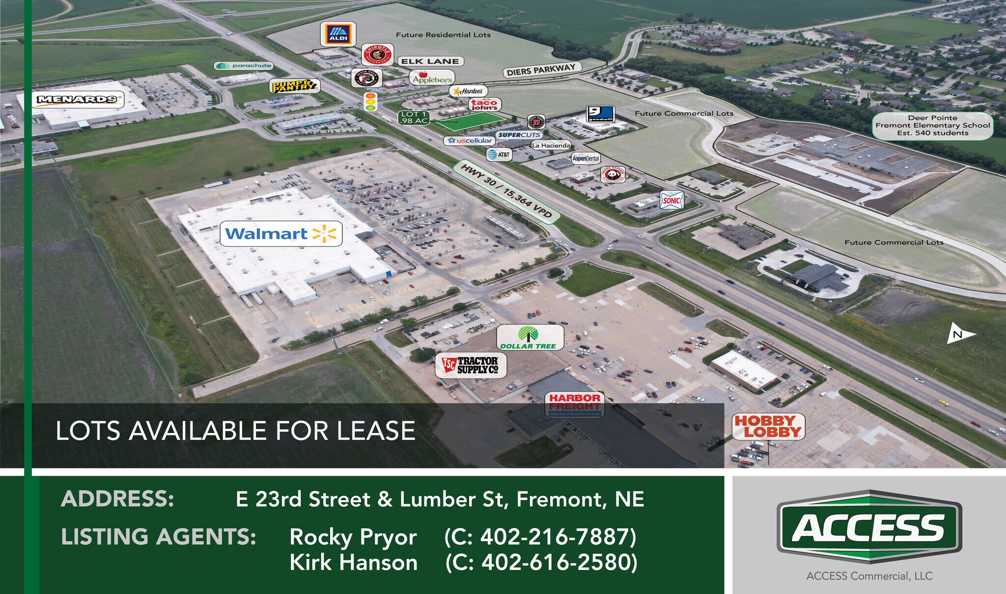 23rd and Lumber St., Fremont, NE for Rent