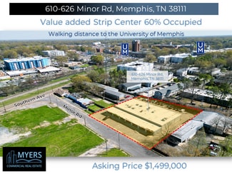 Memphis, TN Storefront - 610-626 Minor Rd