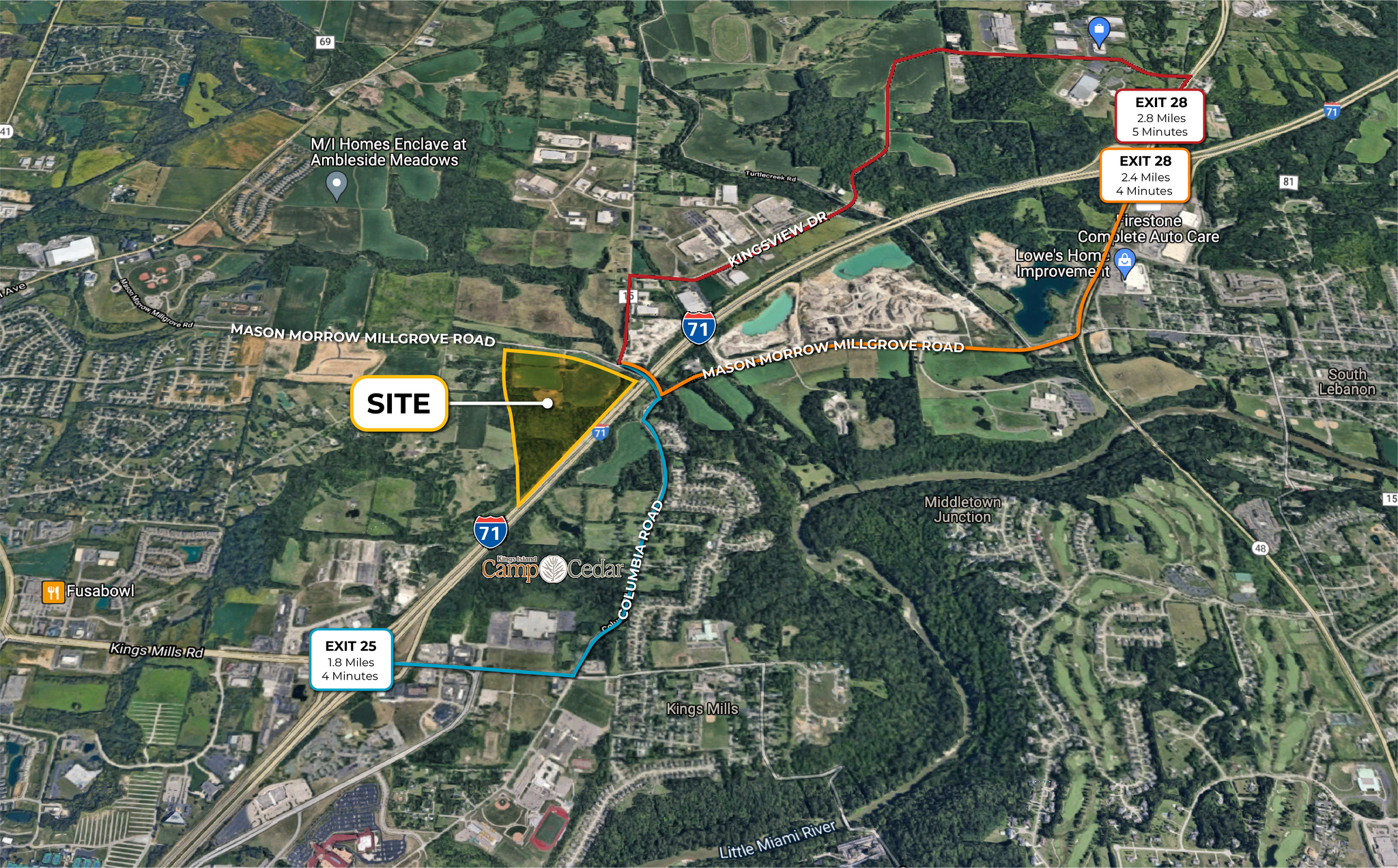 Mason Morrow Millgrove Rd @ I-71, Lebanon, OH for Sale