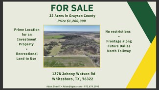 Howe, TX Agricultural Land - 1378 Johnny Watson rd