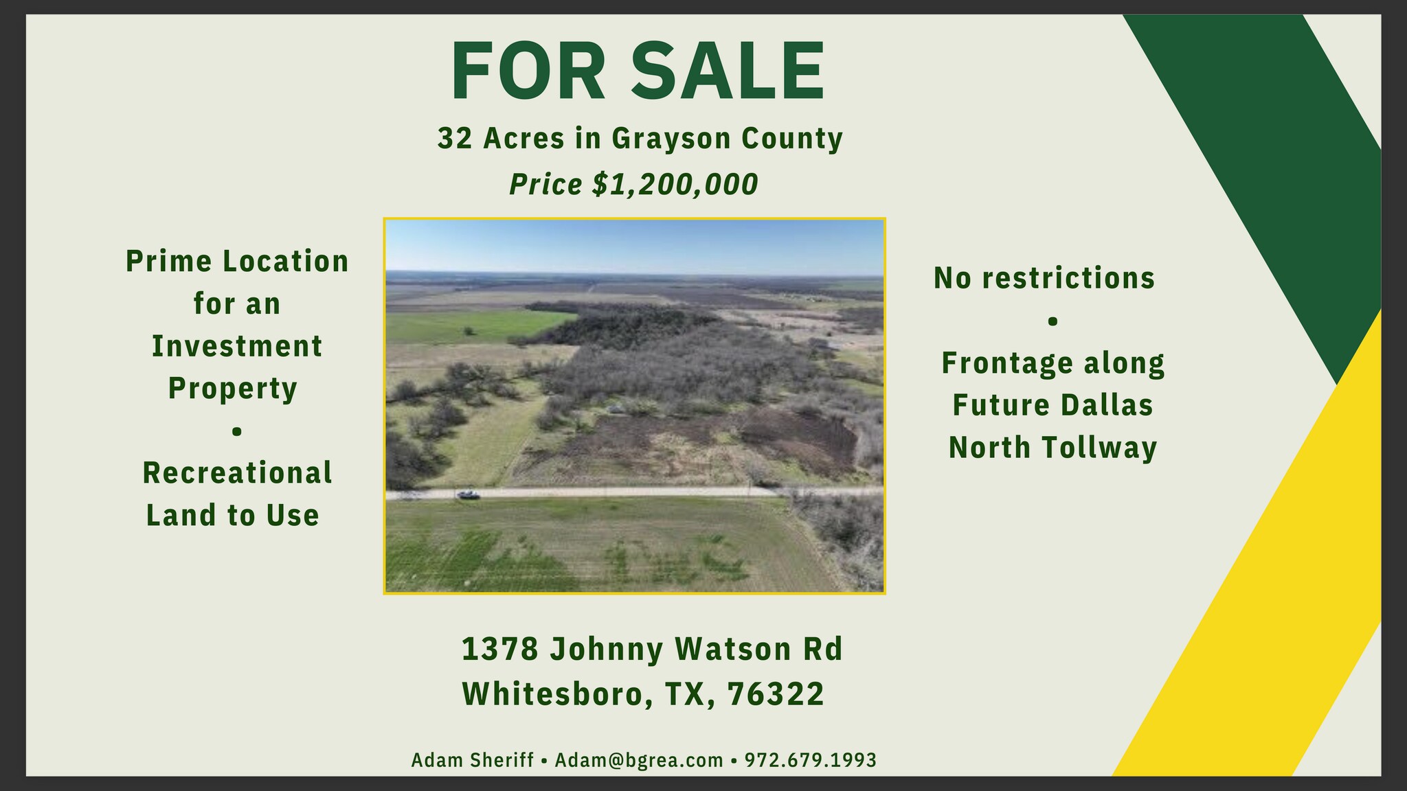 1378 Johnny Watson rd, Howe, TX for Sale