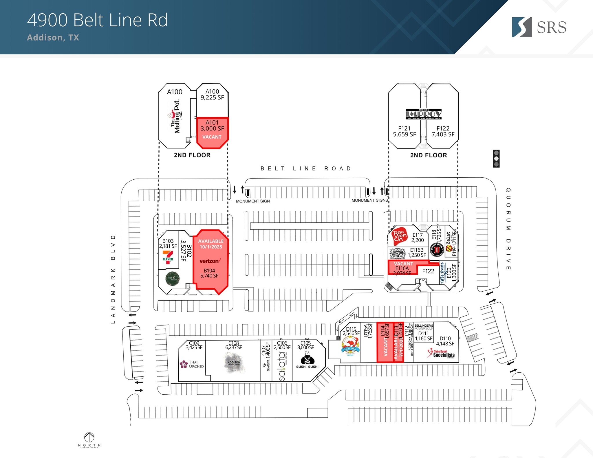 5000 Belt Line Rd, Dallas, TX for Rent