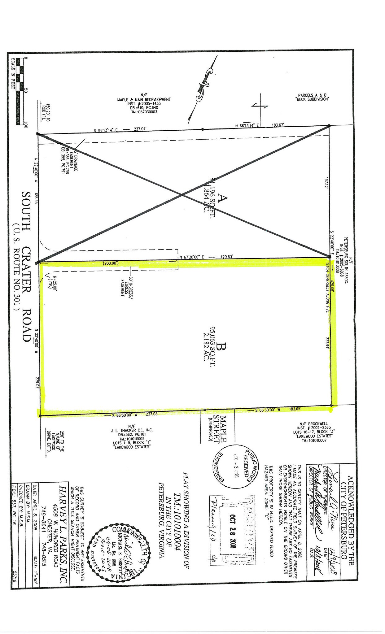 3657 S Crater Rd Petersburg, VA 23805 Land Property for Sale on