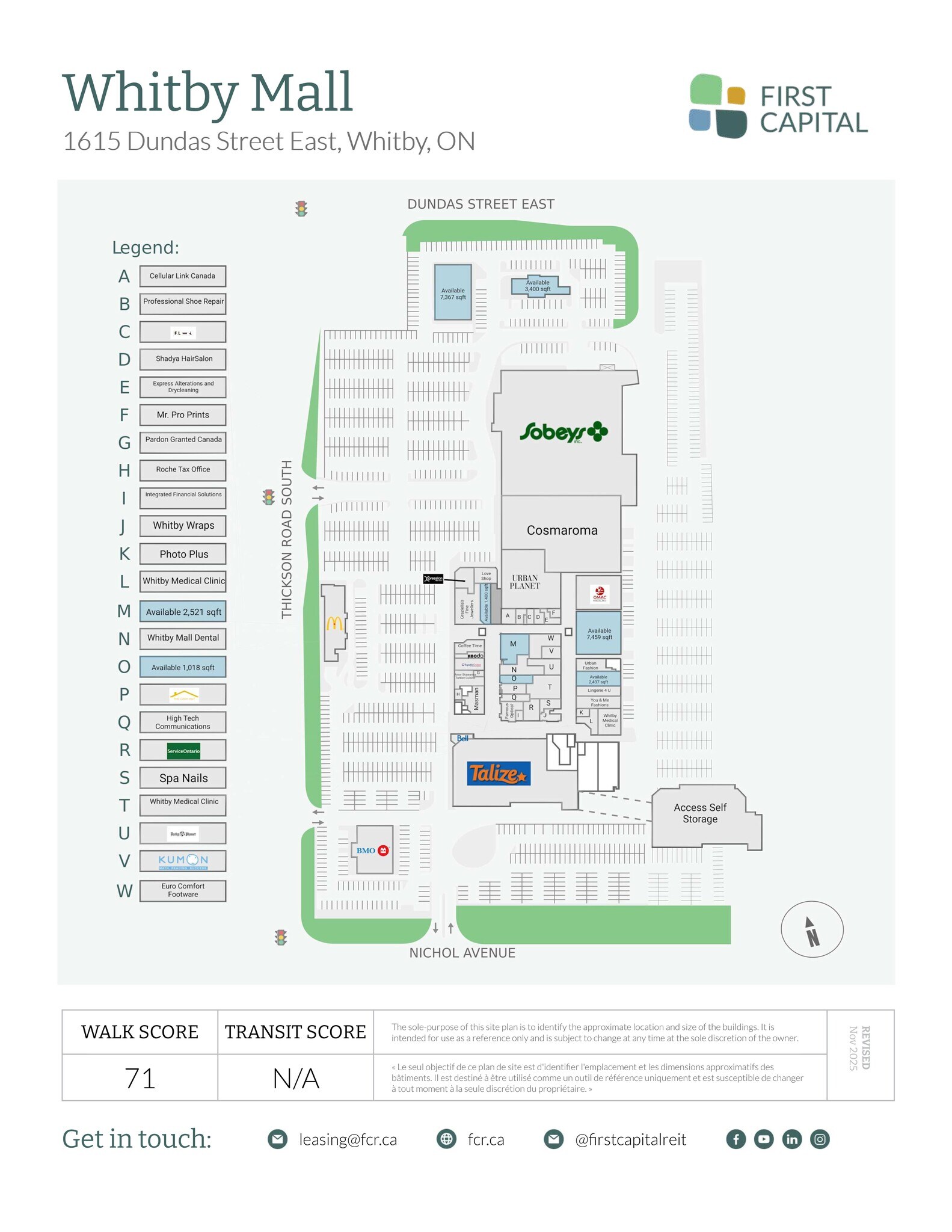 1603-1615 Dundas St E, Whitby, ON for Rent