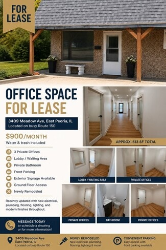 East Peoria, IL Office - 3409 Meadow Ave East Peoria, IL Office - 3409 Meadow Ave