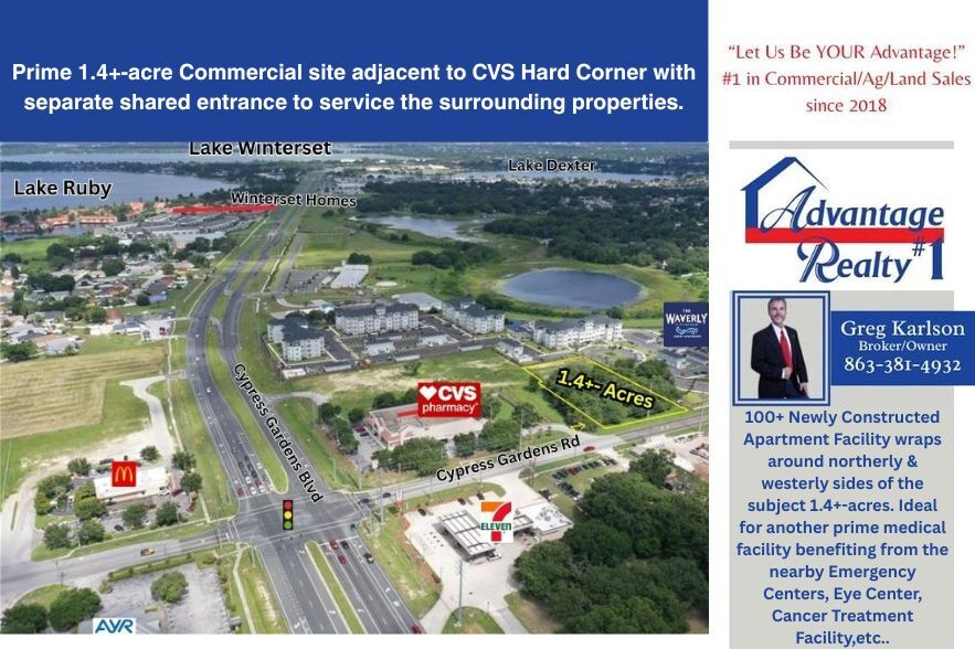 Cypress Gardens Road, Winter Haven, FL for Sale