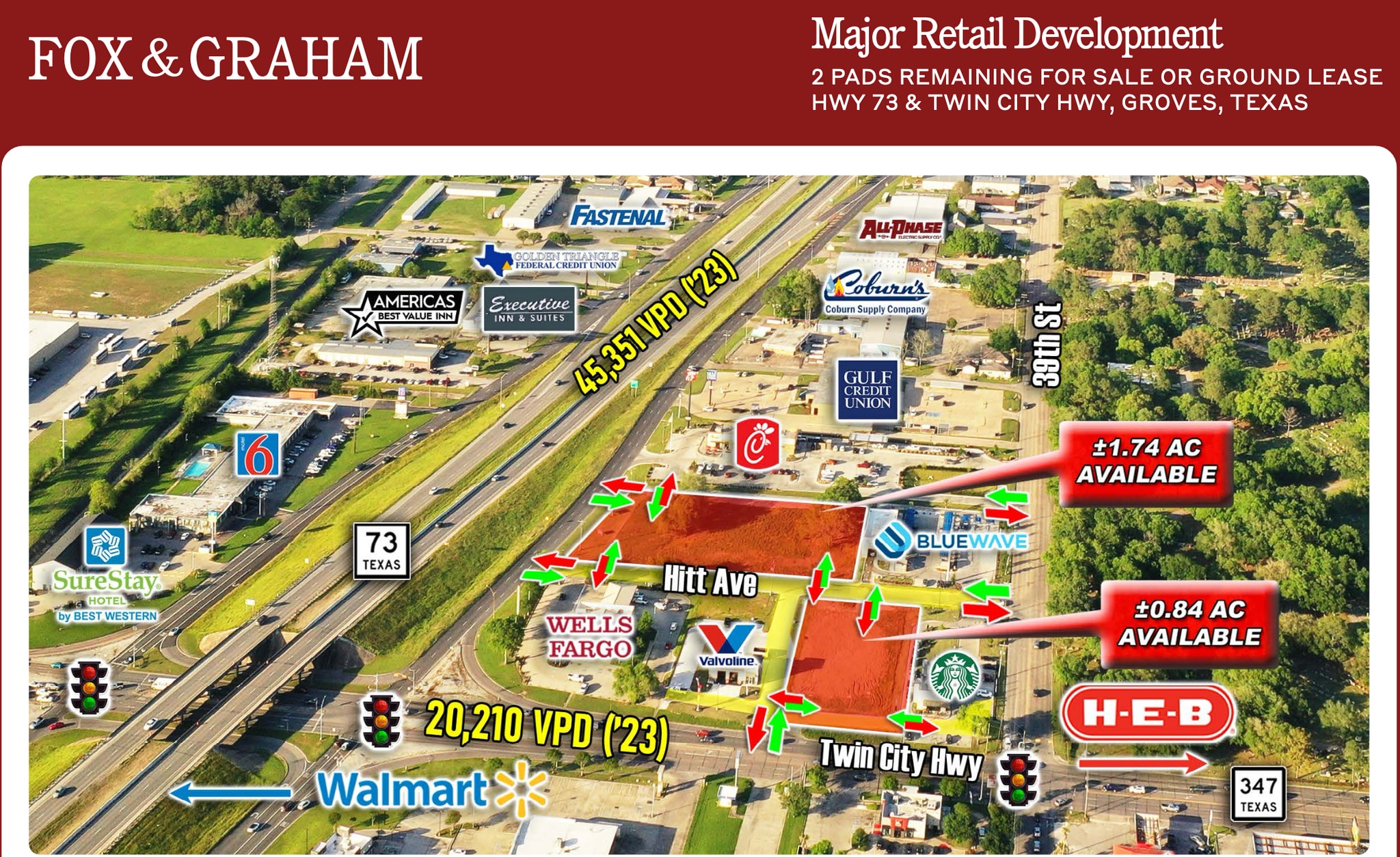 Twin City Highway, Groves, TX for Sale