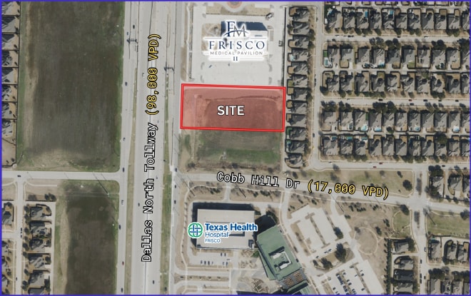 NE Dallas Pky & Cobb Hill Dr, Frisco, TX for Sale