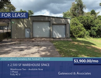 Tomball, TX Flex - 23523 Lutheran Cemetery Rd Tomball, TX Flex - 23523 Lutheran Cemetery Rd