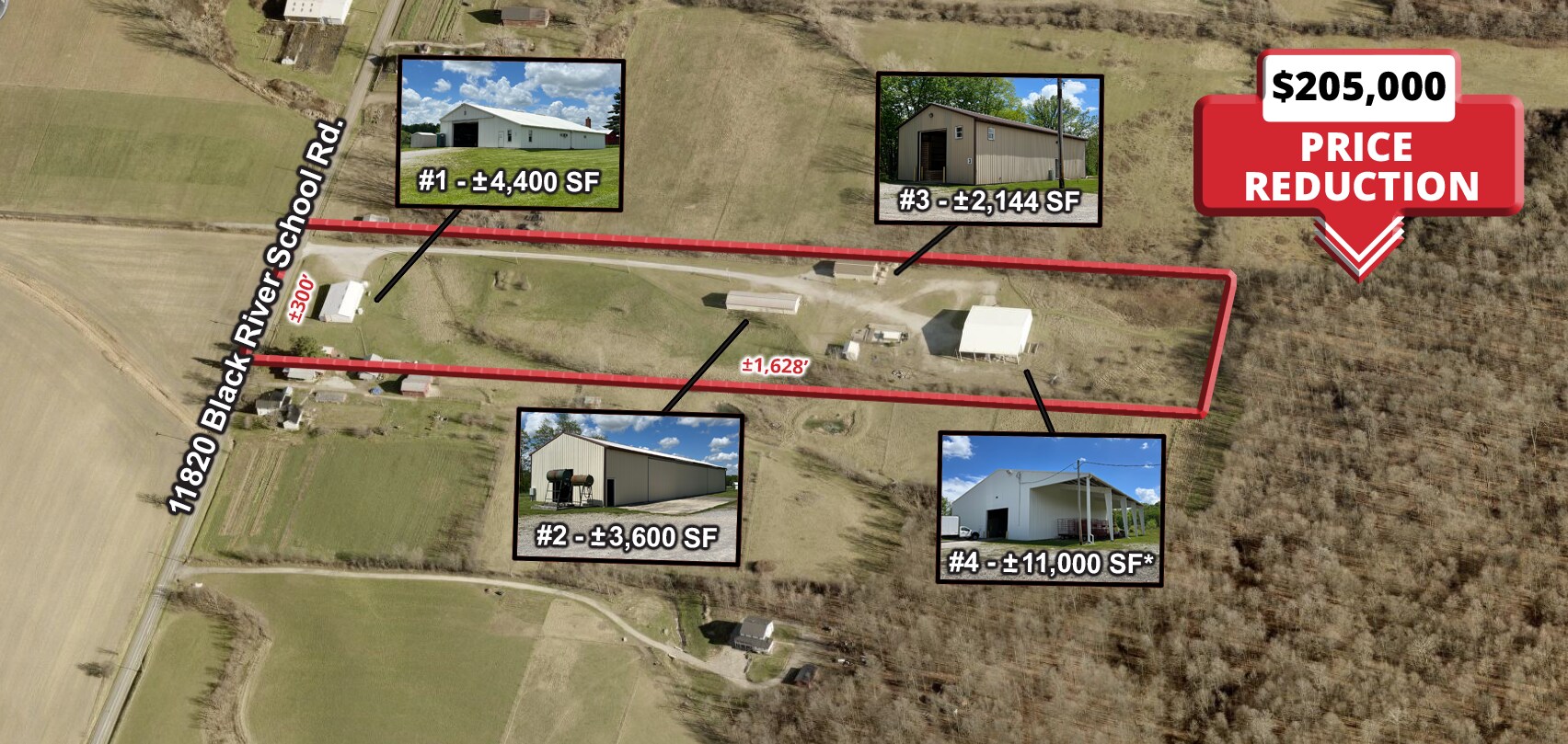 11820 Black River School Rd, Homerville, OH for Sale