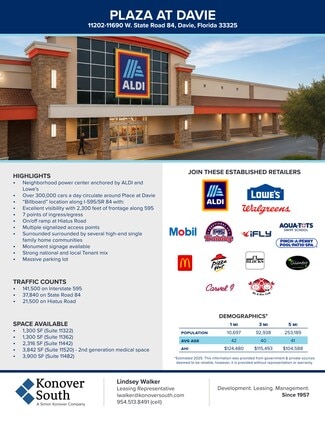 Davie, FL Retail - 11200-11620 W State Road 84 Davie, FL Retail - 11200-11620 W State Road 84