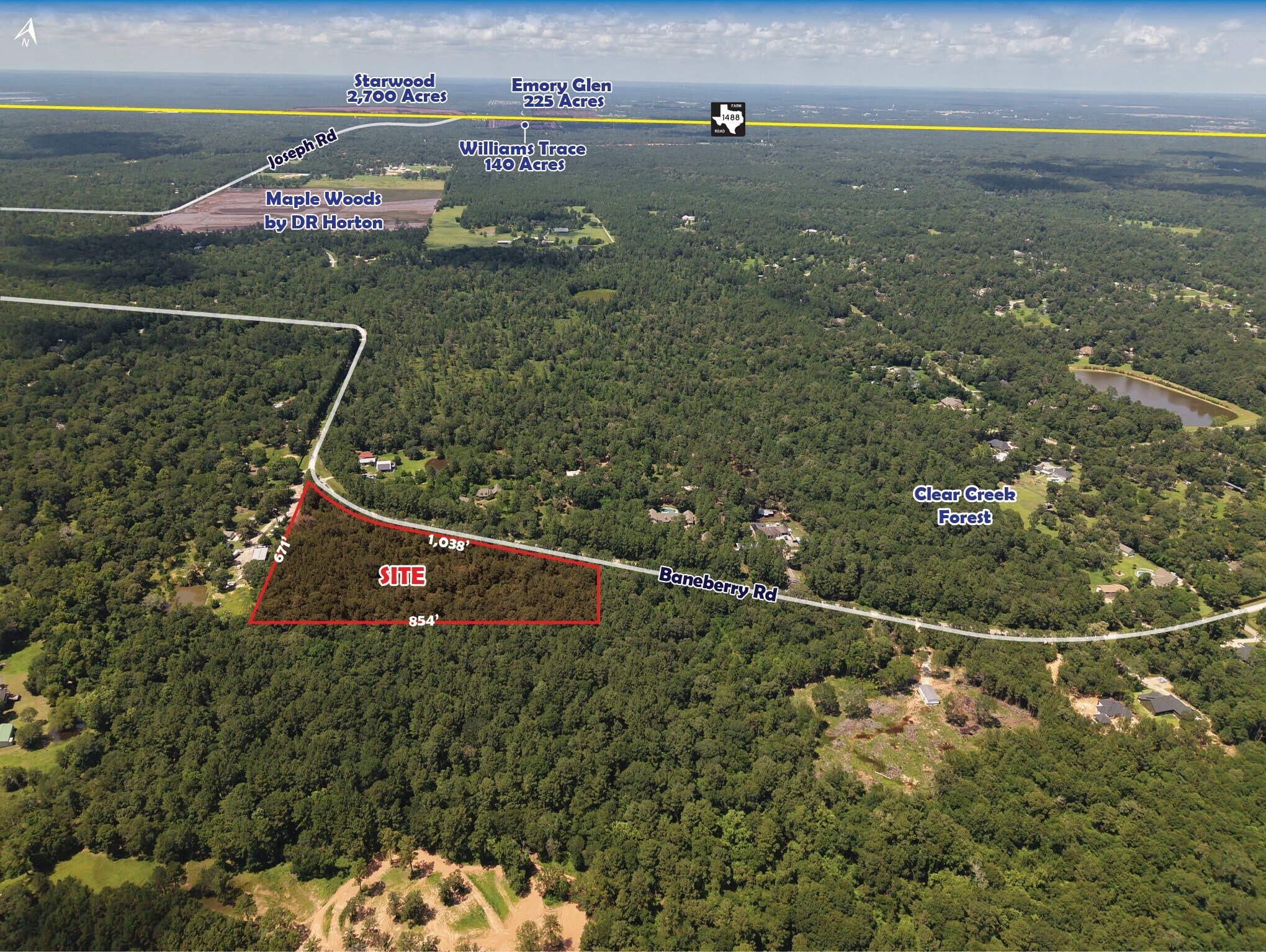 0 Baneberry Rd, Magnolia, TX for Sale
