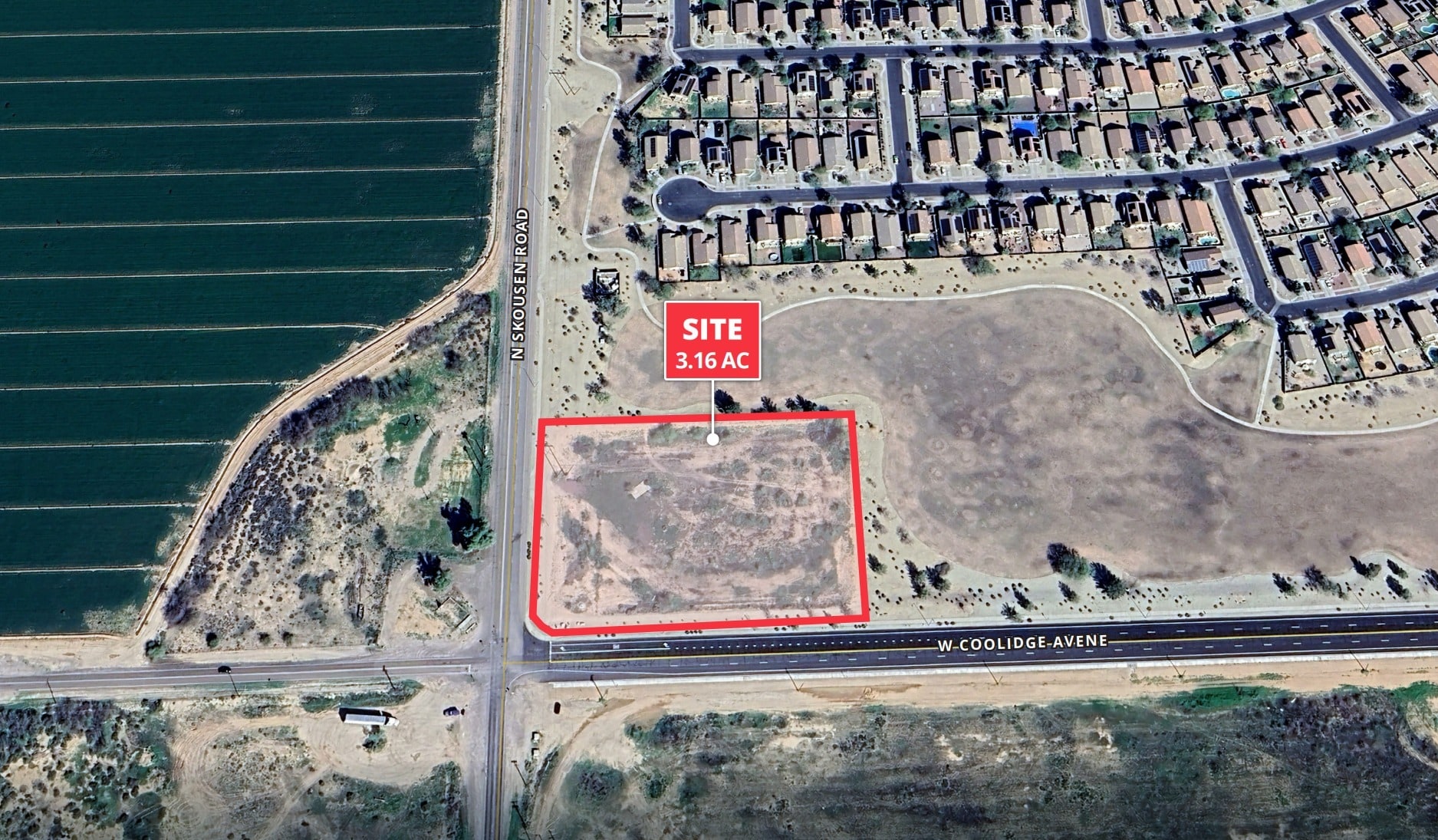 NEC Skousen Road & Coolidge Avenue, Coolidge, AZ for Sale