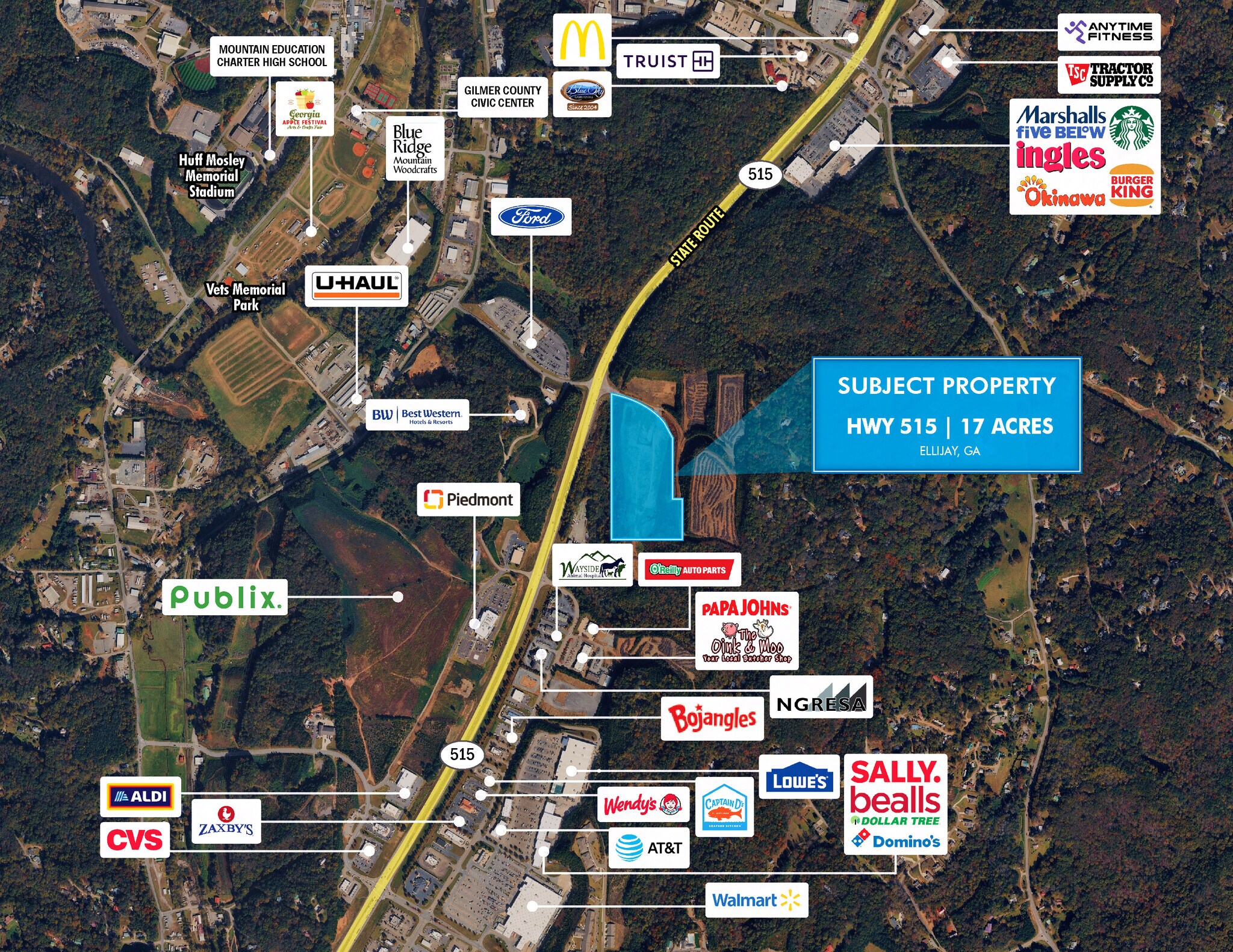 Brookview Blvd 515 Highway Hwy, Ellijay, GA for Sale