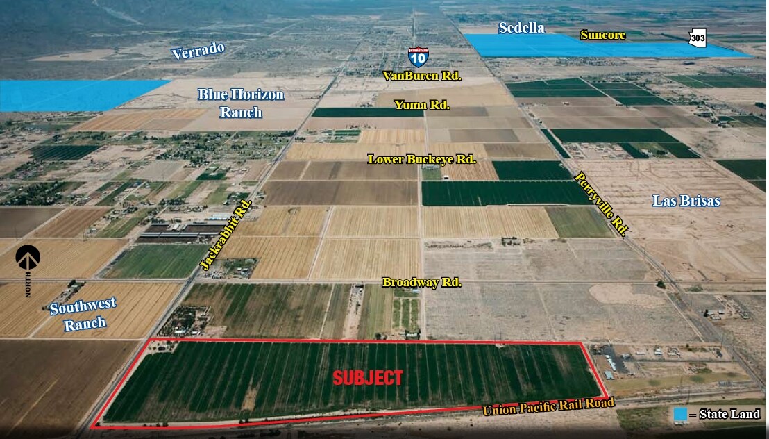 NE Jackrabbit & Union Pacific Railroad @ Jackrabbit Trl, Buckeye, AZ for Sale
