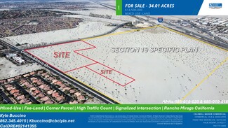 Rancho Mirage, CA Commercial Land - Dinah Shore Dr dr @ Bob Hope Dr