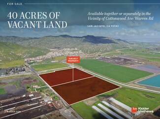 San Jacinto, CA Commercial Land - Cottonwood Ave San Jacinto, CA Commercial Land - Cottonwood Ave